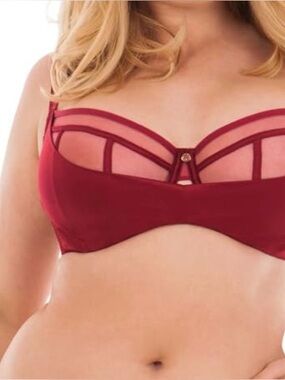 Scantilly Curvy Kate Garnet Satin Bra UK 36H US 36K